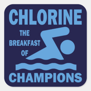 Sticker Carré Chlore le petit déjeuner des champions