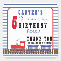 Cho Choo Train Anniversaire Merci Favor