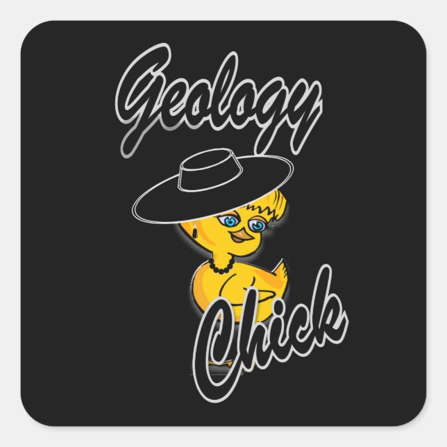 Sticker Carré Choc de géologie #4 (Devant)