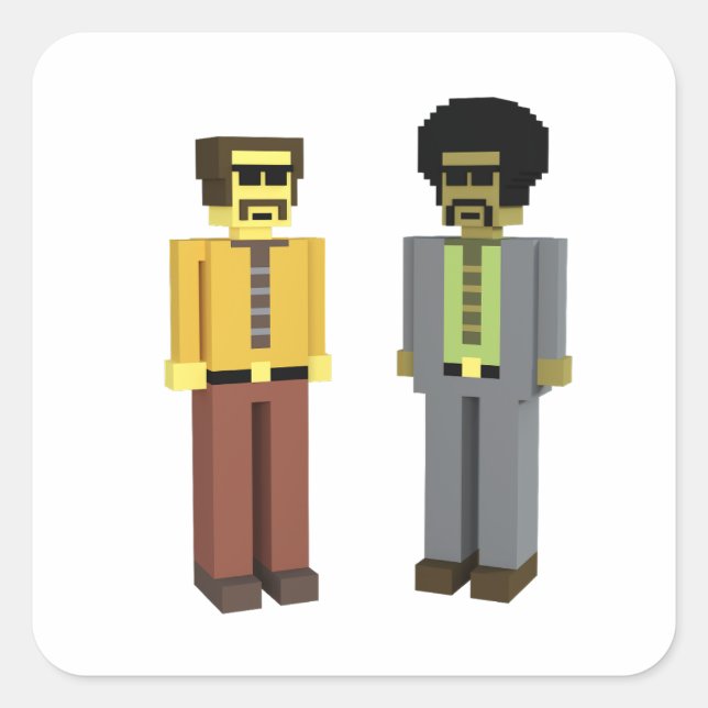 Sticker Carré Choco et HT Bunz (Devant)