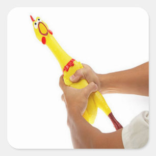 Sticker Carré Choquer Le Poulet