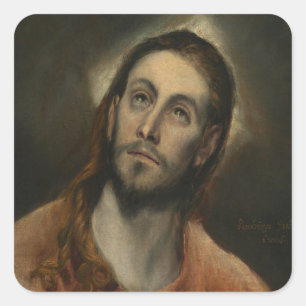 Sticker Carré Christ à la prière, 1585-87 (huile sur toile)
