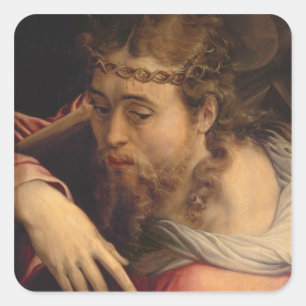 Sticker Carré Christ Carrying the Cross, 1540-45 (oil on panel)