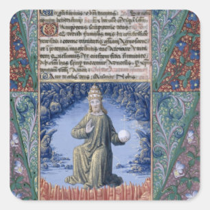 Sticker Carré Christ en Majesté