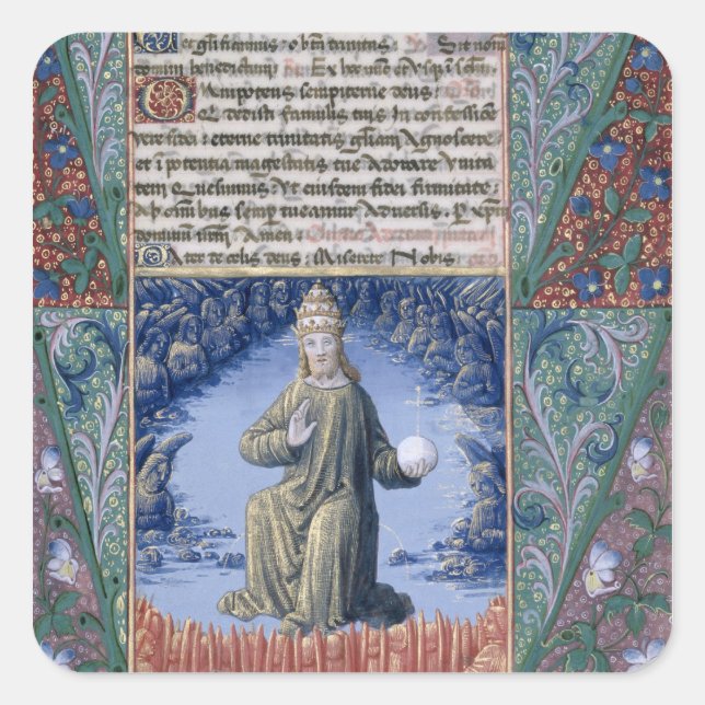 Sticker Carré Christ en Majesté (Devant)