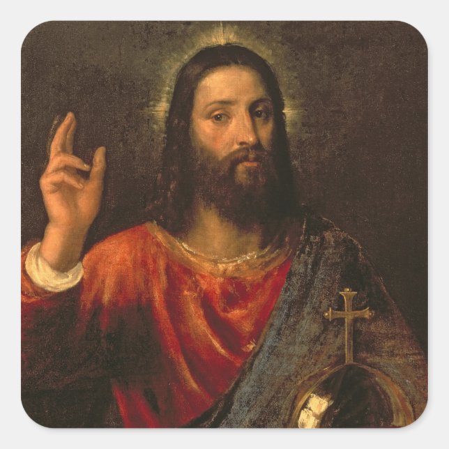 Sticker Carré Christ Sauveur, c.1570 (Devant)