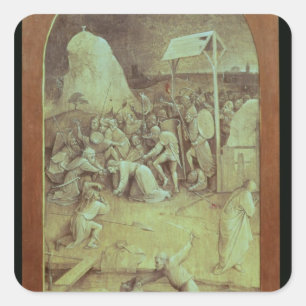 Sticker Carré Christ sur la route du Calvaire