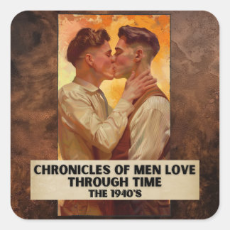 Sticker Carré Chroniques des hommes aiment par le temps, les ann