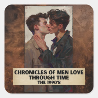 Sticker Carré Chroniques des hommes aiment par le temps, les ann