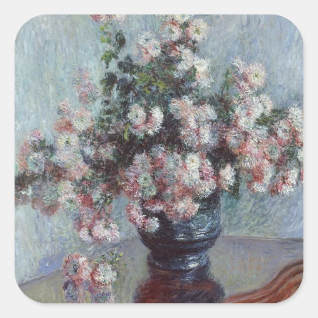 Sticker Carré Chrysanthèmes (Devant)