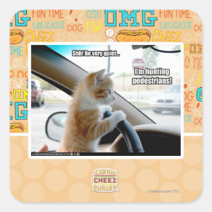 Sticker Carré Chut ! Soyez calme