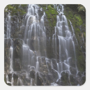 Sticker Carré Chutes de Ramona dans le comté de Clackamas, Orego