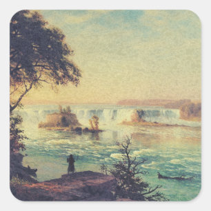 Sticker Carré Chutes Saint-Anthony sur le fleuve Mississippi