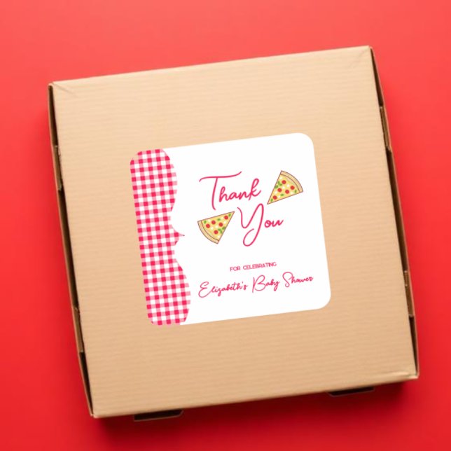 Sticker Carré Ciao Baby Italian Baby Shower (Créateur téléchargé)