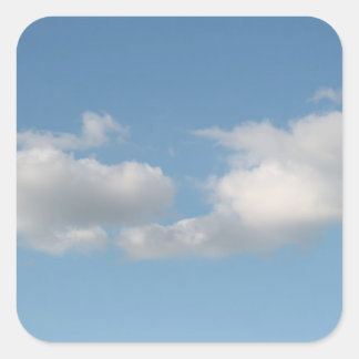 Sticker Carré Ciel avec nuages.