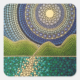 Sticker Carré Ciel majestueux