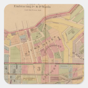 Sticker Carré Cincinnati, Ohio