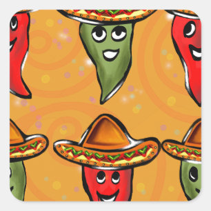 Sticker Carré Cinco de Mayo