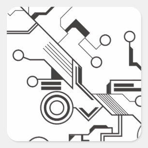 Sticker Carré Circuit