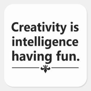 Sticker Carré Citation de vie motivante