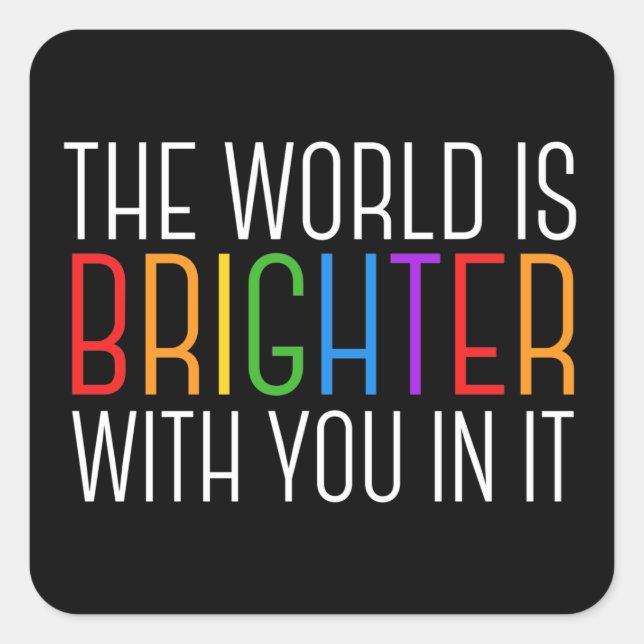 Sticker Carré Citation Inspirationnelle Encouragement à la santé (Devant)