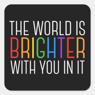 Sticker Carré Citation Inspirationnelle Encouragement à la santé