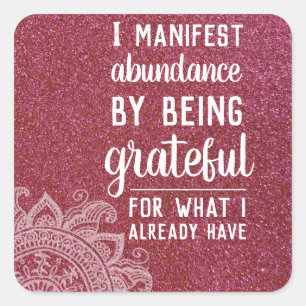 Sticker Carré Citation inspirationnelle Loi de motivation de l'a