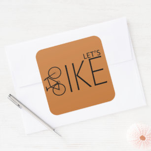Sticker Carré Citation motivante pour cycliste - Cyclisme drôle
