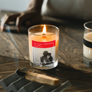 Sticker Carré Citation romantique et photo Cadeau Valentines