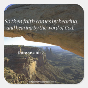 Sticker Carré Citations bibliques