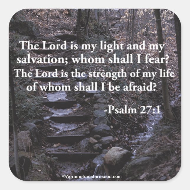 Sticker Carré Citations bibliques (Devant)