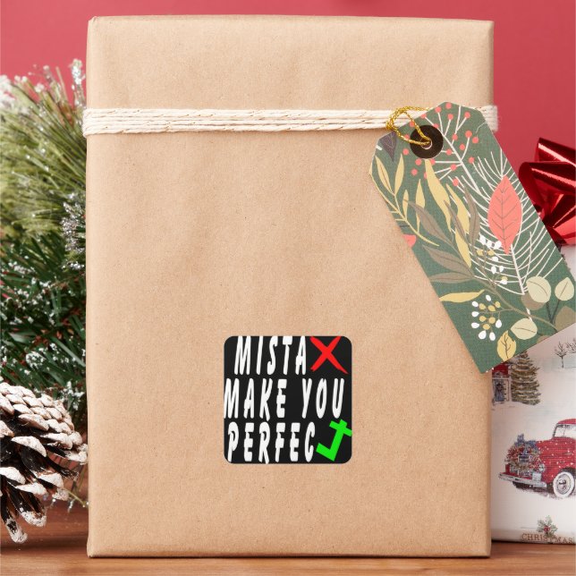 Sticker Carré Citations Motivationnelles Sur La Vie (vacances)