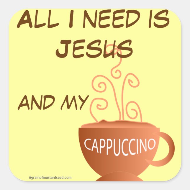 Sticker Carré Citations religieuses (Devant)