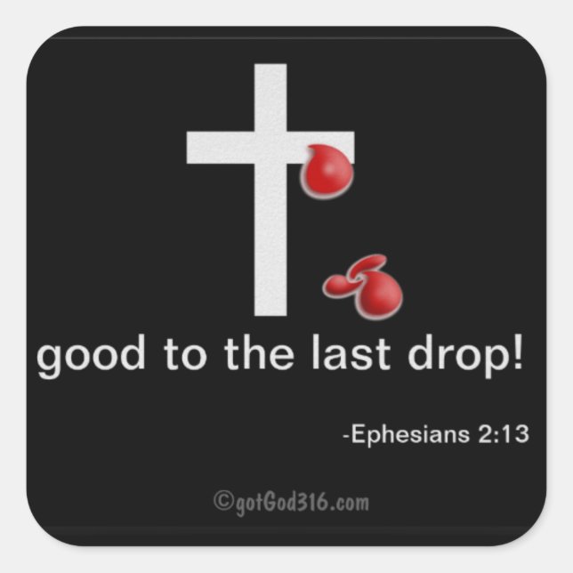 Sticker Carré Citations religieuses (Devant)