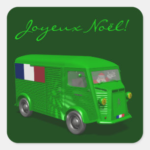 Sticker Carré Citroen Type H Van Tube