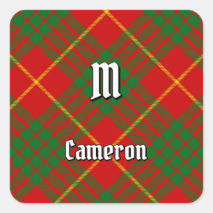 Sticker Carré Clan Cameron Tartan