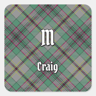 Sticker Carré Clan Craig Tartan