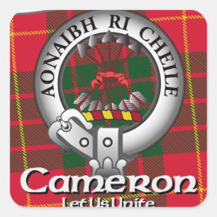 Sticker Carré Clan de Cameron