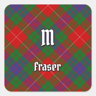 Sticker Carré Clan Fraser Tartan