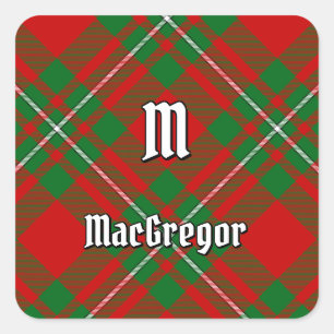Sticker Carré Clan Gregor Tartan