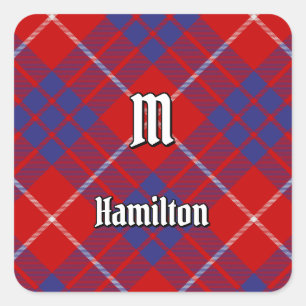 Sticker Carré Clan Hamilton Red Tartan