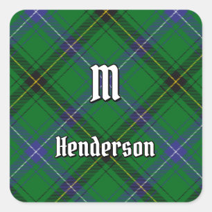 Sticker Carré Clan Henderson Tartan