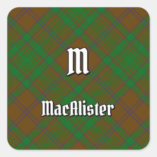 Sticker Carré Clan MacAlister de Glenbarr Hunting Tartan