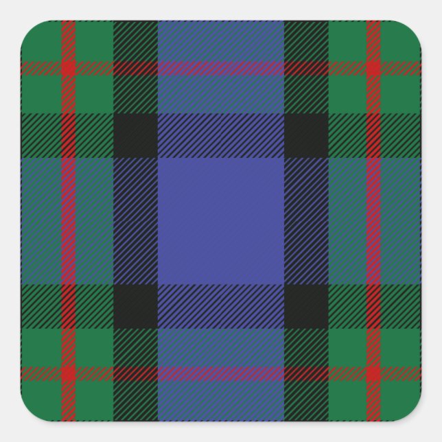 Sticker Carré Clan MacLaren Tartan (Devant)