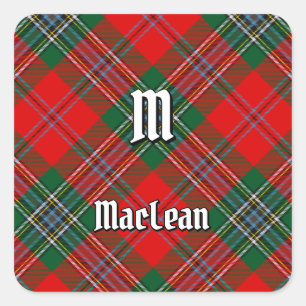 Sticker Carré Clan MacLean Tartan