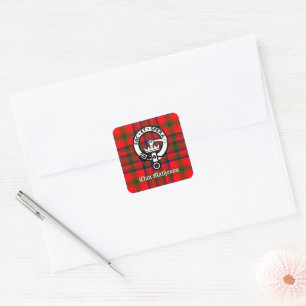 Sticker Carré Clan Matheson Crest Badge et Tartan