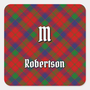 Sticker Carré Clan Robertson Tartan