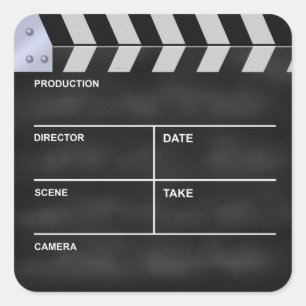 Sticker Carré Clapperboard cinéma "It's my Life"