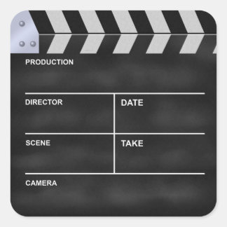 Sticker Carré Clapperboard cinéma "It's my Life"