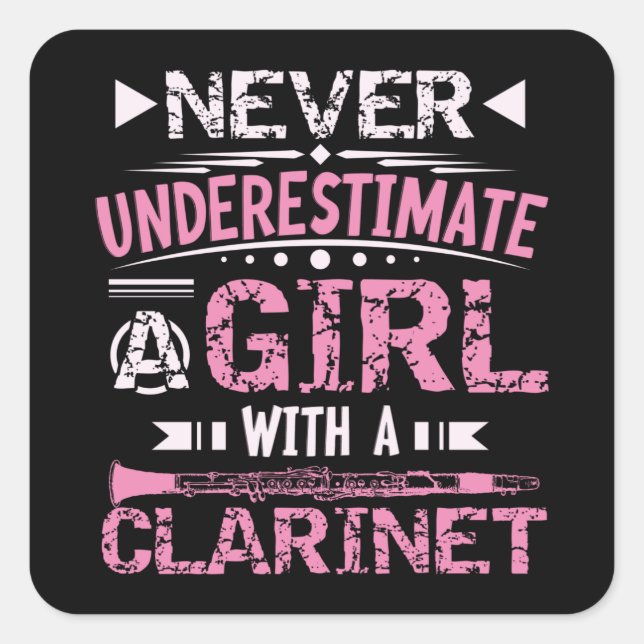 Sticker Carré Clarinet (Devant)